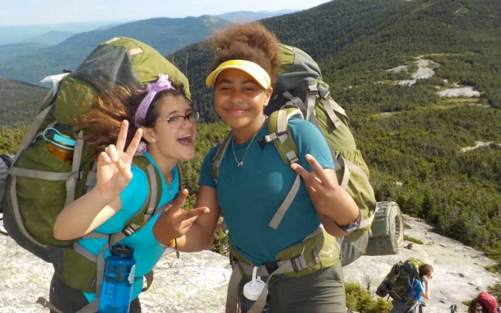girls gain confidence on backpacking trip